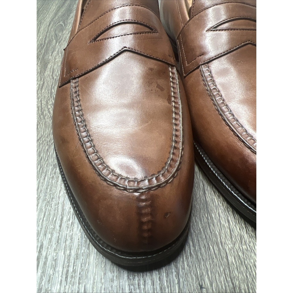 Edward Green Sloane Penny Loafers Brown Leather Slip On Shoes UK 9/9.5 US 10 D - Picture 7 of 16